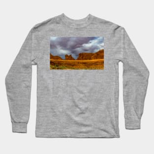 Red Rock Crescent Panorama, Arches National Park Long Sleeve T-Shirt